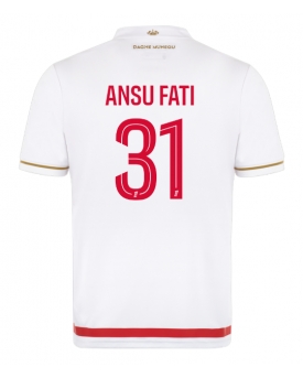 AS Monaco Ansu Fati #31 Maglia Gara Casa Repliche 2025-26 Maniche Corte